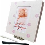 Mikasso Hoş Geldin Bebek Anı Defteri (Baby Shower Anı Defteri) Sert Düz Çizgisiz Orta Boy Beyaz Konsept Deft - Çok Renkli