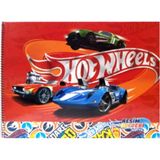 Mikasso Hot Wheels Arabalı 25X35 15 Yaprak Lisanslı Resim Defteri Karton Spiralli Çizgisiz Orta Boy Kırmızı - Çok Renkli