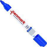 Mikasso HS-305 Doldurulabilir Beyaz Tahta Kalemi 2-3 mm Yuvarlak Uç Mavi (5'li Paket) Mavi - Çok Renkli