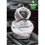 Mikasso Hyundai Beyaz Vites Hoodie Araç Vites Kıyafeti Vites Poları Oto Aksesuarı Vites Topuzu Sweat - Çok Renkli