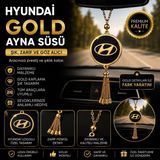 Mikasso Hyundai Gold Araç Ayna Süsü Püsküllü Dikiz Aynası Dekoratif Oto Aksesuarı 1 Adet - Çok Renkli