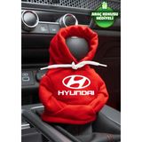 Mikasso Hyundai Logo Kırmızı Beyaz Vites Hoodie Araç Vites Kıyafeti Vites Poları Oto Aksesuarı Vites Topuzu - Çok Renkli