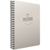 Mikasso (I) Not Defteri Pastoral Pp Kapak A6 80 Yp Çizgili 3617*36/GRI/ Karton Düz Renkli Orta Boy Gri Okul - Çok Renkli