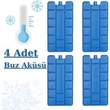 Mikasso Icebox 4'lü Buz Aküsü Seti Buz Kasedi Serin Tutan Buz Kalıbı-4 Adet Plastik