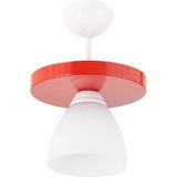 Mikasso Ikili Yuvarlak Kırmızı Spor Model Modern Avize Metal 1 E27 Kırmızı Salon / Oturma Odası - Çok Renkli