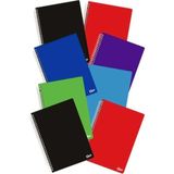 Mikasso I'm Smart Defter A4 96 Yaprak 8 Adet (4 Kare+4çizgili) Spiralli Pp Kapak Sert Spiralli Kareli 96 Yap - Çok Renkli