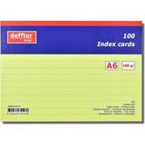 Mikasso Index Kartı A6 Sarı Çizgili 641260 Yapışkanlı Not Kağıdı - Çok Renkli