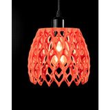 Mikasso Inva Modern Sarkıt Lamba - Dekoratif Tasarım Avize Plastik 1 E27 Kırmızı Salon / Oturma Odası - Çok Renkli
