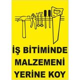Mikasso Iş Bitiminde Malzemeni Yerine Koy Levhası