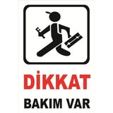 Mikasso Iş Güvenliği Levhası Uyarıcı Ikaz Levhası 20X30 cm