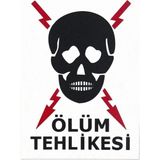 Mikasso Iş Güvenlik Uyarı Levhası Pvc 25X35 Ölüm Tehlikesi