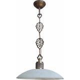 Mikasso Itır Tekli Avize Cam 1 E27 Kahverengi Salon / Oturma Odası - Çok Renkli