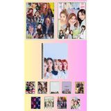 Mikasso Itzy Poster A3 2 Adet ,defter A4 1ADET , Fotokart 9 Adet Sert Spiralli Çizgili 72 Yaprak Büyük Boy B - Çok Renkli