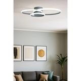 Mikasso Ivan Modern Tasarım Antrasit Renk Salon Mutfak Hol Beyaz LED 3 Lü Avize Metal 3 Gu5.3 Gri Salon / Ot - Çok Renkli