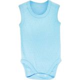 Mikasso Jakarlı Askılı Badi (Body) - Mavi 12-18 Ay Beyaz - Çok Renkli