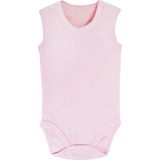 Mikasso Jakarlı Askılı Badi (Body) - Pembe 9-12 Ay Beyaz - Çok Renkli