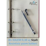 Mikasso Jel Pen 0.38 Uç Roller Kalem 801 (Pilot Kalem) 1 Adet Siyah - Çok Renkli