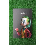 Mikasso Joker Figürlü Çizgili Defter Sert Düz Çizgili Orta Boy Siyah Okul Defterleri A5 180 Yaprak - Çok Renkli