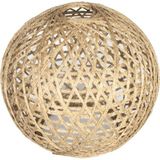 Mikasso Jüt Ip Hasır Top Balon Avize Başlığı - Lambader Başlığı- Abajur Şapkası [çap (Ø) : 17 Cm] Hasır 1 E2 - Çok Renkli