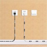 Mikasso Kablo Tutucu Yapışkanlı Mini 20LI Kanal USB Şarj Veri Kablosu Tutucu Yapışkanlı Kordon Siyah Beyaz - Çok Renkli