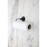 Mikasso Kağıt Rulo Havluluk, Peçetelik Banyo Askısı - Mat Siyah Siyah Metal