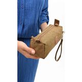 Mikasso Kalem Kutusu Taba Yıkanabilir Su Geçirmez Tek Gözlü Cüzdan Tipi Kalemlik, 7CMX22CM Tekstil Kahvereng - Çok Renkli
