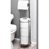 Mikasso Kaliteli Krom Ayaklı Tuvalet Kağıtlığı Kağıtlık Paslanmaz Yedekli Tuvalet Wc Banyo Tuvalet Krom Çok - Çok Renkli