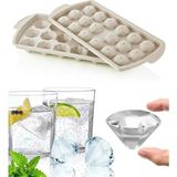 Mikasso Kapaklı Elmas Şekilli Buz Kalıbı 18 Bölmeli Sert Plastik Plastik