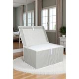 Mikasso Kapaklı Kutu Hurç Mega 60X40X30 cm 50 x 30 Kumaş Gri Tr