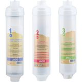 Mikasso Kapalı Kasa 12 Inch Su Arıtma Cihazı Jaco Inline Filtre Seti - 3lü Set - Çok Renkli