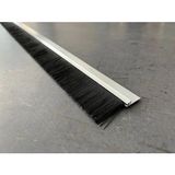 Mikasso Kapı Altı Fırçası - 1 Metre - Kıl Uzunluğu : 3 cm (Yandan Vidalama) Alüminyum