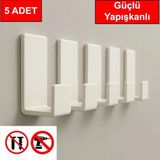Mikasso Kapı Arkası Plastik Askı, Kapı Askısı Banyo Askısı Elbise Askısı Mutfak Banyo Kapı Arkası Askılık Be