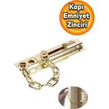 Mikasso Kapı Emniyet Sürgülü Kapı Emniyet Zinciri Çelik Kapı Emniyet Zinciri - Çok Renkli