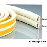 Mikasso Kapı Pencere Bandı Fitili Yapışkanlı Soğuk Izolasyon D Bant Beyaz 10X2=20 mt