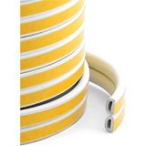 Mikasso Kapı Pencere Kauçuk Izolasyon Bandı / Fitili Beyaz 2x1=2 Metre