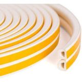Mikasso Kapı Pencere Kauçuk Izolasyon Bandı / Fitili Beyaz 2x2=4 Metre