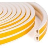 Mikasso Kapı Pencere Kauçuk Izolasyon Bandı Fitili Beyaz 2x3=6 M