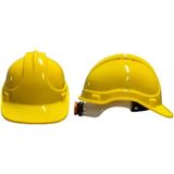 Mikasso Karam KB660 Vidalı Baret Beyaz Iş Güvenliği Başlığı Ayarlanabilir Darbe Dayanımlı Koruyucu Sarı