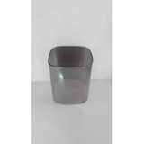 Mikasso Kare Avize Camı Füme Rengi (Boyu 12CM,ENİ 10CM) Cam 1 E27 Gri - Çok Renkli