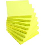 Mikasso Kare Postit Yapışkanlı Kağıt 80 Yaprak 4 Adet Sarı Renk Yapışkanlı Not Kağıdı - Çok Renkli
