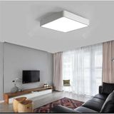 Mikasso Kare Tavan Aydınlatma Lambası LED Armatür Avize 6500K Beyaz Işık Alüminyum 1 LED Beyaz Banyo - Çok Renkli