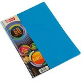 Mikasso Kareli 60 Yaprak Defter Sert Düz Kareli Büyük Boy Beyaz Okul Defterleri A4 60 Yaprak Okul Defterleri - Çok Renkli