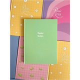 Mikasso Kareli Defter, 96 Yaprak Kareli Defter, Pastel Renk Kareli Defter, Sert Kapak Kareli Defter Sert Düz - Çok Renkli