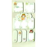 Mikasso Karışık Desenli Posit Yapışkanlı Not Kağıdı Pos It (17X9 Cm) - Yeşil Yapışkanlı Not Kağıdı - Çok Renkli
