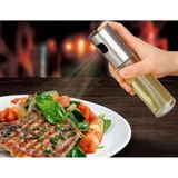 Mikasso Karışık Renk Sprey Cam Şişe Zeytinyağı Sirke Yağ Püskürtücü Yağdanlık Airfryer Gri
