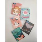 Mikasso Katlanır Kapak Renkli Desenli Yapışkanlı Not Kağıdı Seti Postit Yapışkanlı Not Kağıdı - Çok Renkli