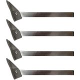 Mikasso Katlanır Metal Yer Sofrası Ayağı (4 Adet) Metalik