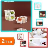 Mikasso Katlı Düzenleyici - Kat Kat Düzenleyici + Su Sızdırmaz Bant Lavabo Küvet Kenar Bandı - 2li Set V1X2W
