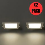 Mikasso KDL410 Slim Kare LED Spot Gömme 3W 255 Lümen -4000K - Doğal Beyaz
