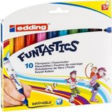 Mikasso Keçeli Kalem Kalın Funtastıcs 10 Lu Set ED14K1099 / Edding Çok Renkli